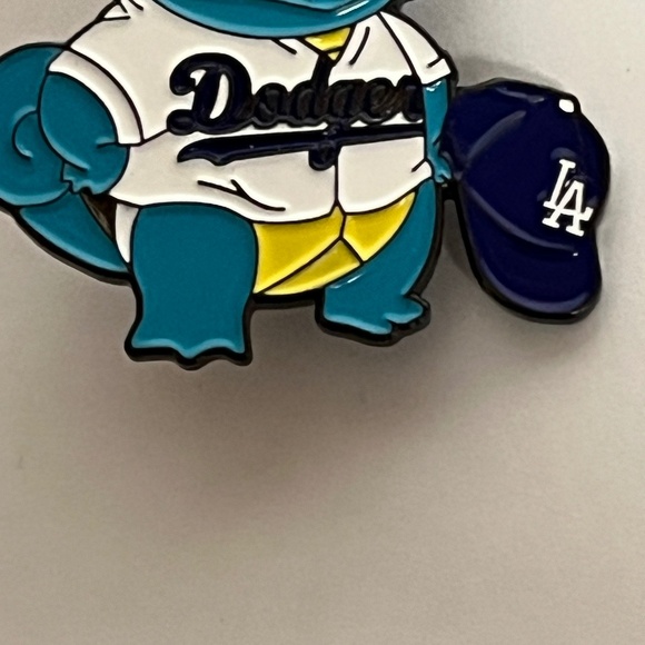 LA Dodgers Pokemon Squirtle Hat Pin Brooch Pins Fitted Hats Bag New Era - Picture 2 of 8